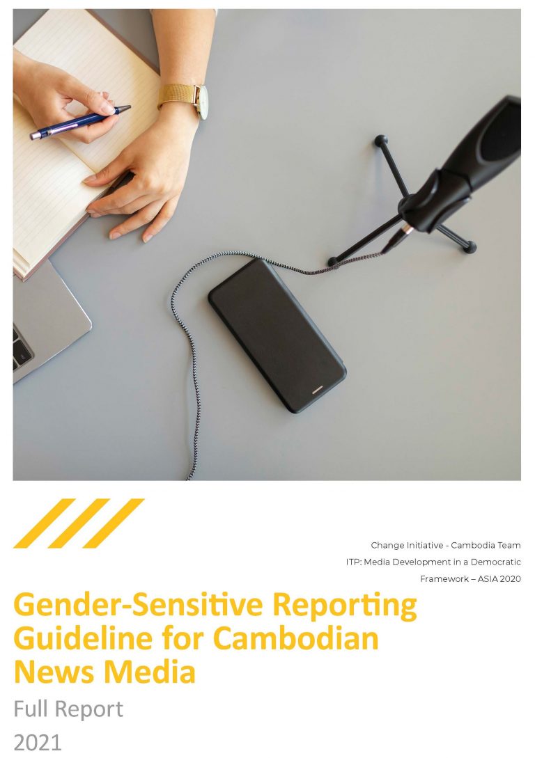 Gender-Sensitive Reporting Guideline for Cambodian News Media